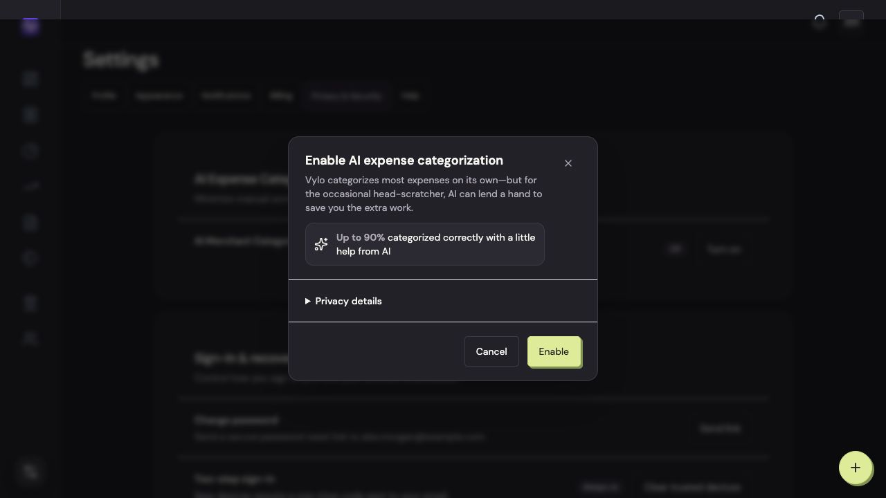 Vylo on the web: Make your choice. The relevant control is outlined.